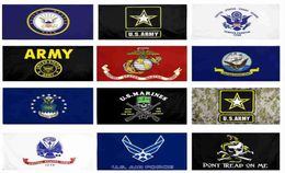US Army Flag USMC 13 styles Direct factory wholesale 3x5Fts 90x150cm Skull Gadsden Camo Army Banner US Marines WWA1249841392