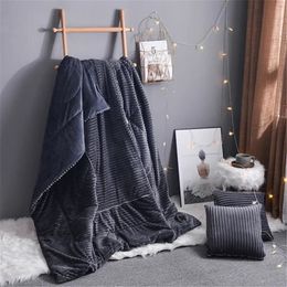 Blankets Thicken Crystal Velvet Pillow Blanket 2 In 1 Adult Student Home Warm Travel Sofa Bedding Back Cushion Air Condition 231123