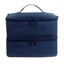 Storage Bags Nail Polish Carrying Case Polyester Organizer Holds Lipstick Travel Manicure Set Accessories Bag For