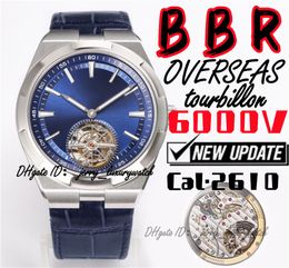 BBR Luxury men's Watch Overseas Stereotourbillon 6000V, CAL.2160 mechanical movement, 42.5x13.5mm sapphire Crystal mirror! 316L fine steel, silver belt