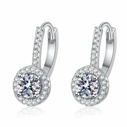 Stud Earrings AZ887-E Lefei Fashion Classic Trendy Luxury Moissanite Fine Desgign Round Charms Women Silver S925 Wedding Jewelry Gift