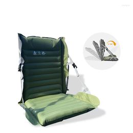 Camp Furniture Outdoor Camping Inflatable Folding Chair Picnic Beach Leisure Portable Seat Cushion Back Recliner Air