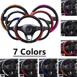 Steering Wheel Covers Car Cover For 1Series 2 Series 3 4 5 6 7 Faux Leather Interior