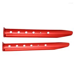 Hooks 2pcs U Shaped Tent Nail Lightweight Sand Stakes Peg For Beach Shade Camping Hiking Red