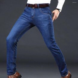 Men's Jeans Stylish Men Spring Firm Stitching Denim Trousers Summer Mid Waist Colorfast Pants Garment