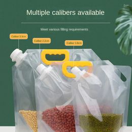 Storage Bags 10 Large Capacity Cereal Bag Grain Sealed Moisture-Proof Washable Food Pouches Resealable Packaging