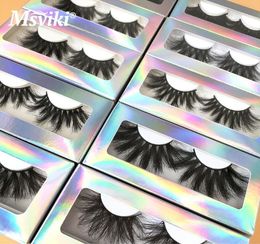 False Eyelashes Whole 102030 Pairs Fluffy Lashes Mink 25 MM Fake Packaging Boxes 8D Lash Extesntion Supplies Beauty Makeup7867082