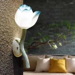 Wall Lamp TEMAR Chinese Style Art Lotus Originality Living Room Bedroom Tea Corridor Decorative Corative Light