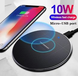 Chargeur de téléphone sans fil 10w pour iphone11 xs max x xr 8plus charge rapide téléphone portable ulefone doogee samsung note 9 8 s10plus