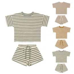 Clothing Sets Girls Boys Summer Clothes Set Cotton Home Wear Baby & Shorts Loose Bodysuit