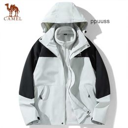 Camel Arcterys Jackets Designer Coats Windproof and Waterproof outdoor sports clothing Charge Coat for Men Women Couples Autumn Winter Plush Hood Detachable Windp