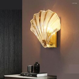 Wall Lamp And Creative Shell-shaped Home Decoration L E D Lighting For Interior Light