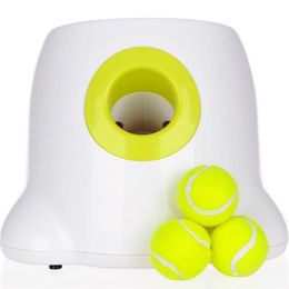 Dog pet toys Tennis Launcher Automatic throwing machine pet Ball throw device 3 6 9m Section emission with 3 balls240M