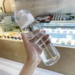 Water Bottles Easy Cleaning For Coffee Milk Transparent Portable Beverage Drinkware Tea Mug Bottle Drinking