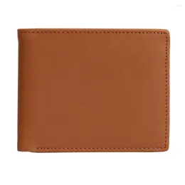 Wallets Genuine Leather Wallet Men Brand Purses For With Coin Pocket Small Thin Male Car Holder Purse 2023