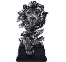 The King of Beasts Statue Decoration for Home Study Living Room Great Collectible Figurines Best Gift for The Man