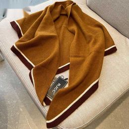 Velvet Jiechun Summer New Product Cashmere Colorful Edge Solid Color Triangle Scarf Comfortable Warm Air Conditioning Room Women's Shawl 231015