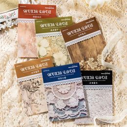 Pcs/pack Vintage Lace Decorative Paper Diy Scrapbooking Junk Journal Background Creativity Stationery