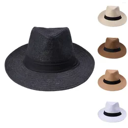 Wide Brim Hats Fan Favourite Baseball Cap Unisex Fashion Solid Colour British Sun Hat Straw Adult Jazz Tn Vols 47