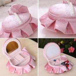 Jewellery Pouches B36D Openable Pink Furniture Box Earrings Bracelet Ring Necklace Display Storage Cases Mini Armchair For Dollhouse