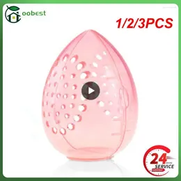 Storage Boxes 1/2/3PCS Makeup Egg Box Dust-proof Organiser Cosmetic Sponge Transparent Egg-shaped Case Make
