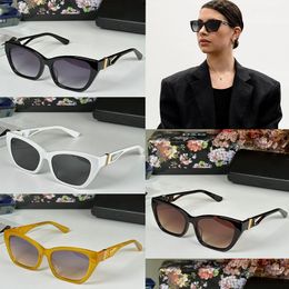 Luxury Women's Cat Eye Sunglasses Designer Fashion Box Mirror Metal Letter Mirror Leg Colour Changing Lens Multi Colour Option with protect case DG6155