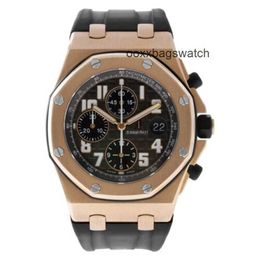 Swiss Luxury Watches Audemar Pigue Wristwatch Royal Oak Offshore Automatic Mechanical Watch Royal Oak Offshore Rose Gold Grey Dial 25940ok Oo D002ca.02 Wn-sw7m