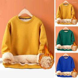 Men's Hoodies Thick Plush Sweatshirt Warm Cosy Mid-length Pullover For Winter Fall With Soft Heat Retention Loose Fit