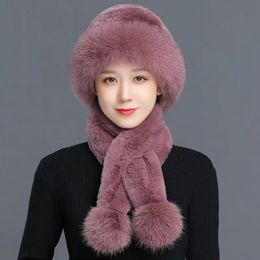 Women's Designer Scarf Designer Hat Women's Fashion Versatile Scarf 100% Cashmere Warm Hat Christmas