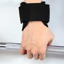 Wrist Support 1pcs Weightlifting Power Hook Adjustable Grip Strap Gym Powerlifting Training Pull-up Assist Belt264E