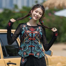 Ethnic Clothing 2023 Cotton Linen Flower Embroidery Chinese Vest Vintage Sleeveless Jacket Oriental Women's National Tang Suit Waistcoat