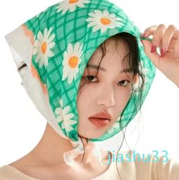 Scarf Accessories Woven Hair Accessories Headscarf Headscarf Sunscreen Flower Scarf Women's