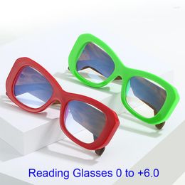 Sunglasses Vintage Square Reading Glasses 2023 Trending Anti Blue Light Female Candy Colors Eyeglasses Frame Brand Designer Clear