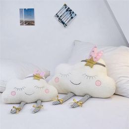 Baby Pillow For Breastfeeding Cloud Pattern Soft Cushion For Newborns Nordic Baby Room Decoration Plush Toys Nursing Pillow LJ2012264W