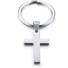 Keychains Bible Verse Faith Cross Prayer Keychain Keyring For Men Women Stainless Steel Religious Gift