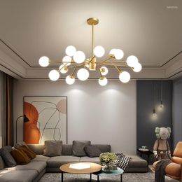 Chandeliers Modern Led G9 For Foyer Dining Living Room Bedroom Pendant Lamp Nordic Metal Decor Loft Lustres Indoor Light Fixture