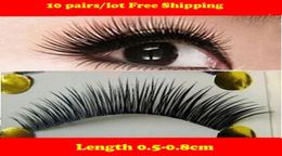 Whole5box 50 pairsbox Naturalfalse artificial eyelashes Handmade deep black eye makeup necessary False eyelash1674044