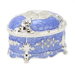 Jewellery Pouches Vintage Trinket Box Decorative Elegant Rhinestone Organiser Retro For Earrings