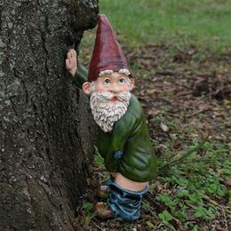 Garden Decorations Decoration Outdoor Creative Gnome Patio Ornament Funny Rude Statue Figurine Accessories Desk Decor ing Gift 230422