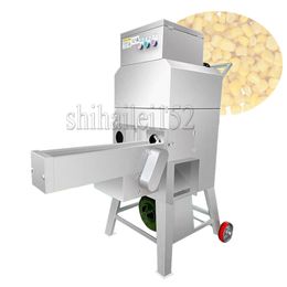 Sweet Corn Maize Sheller Thresher Fresh Corn Threshing Machine Corn Kernels Separating Removing Machine