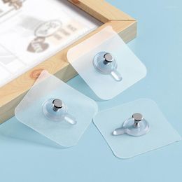 Hooks Punch-Free Non-Marking Screw Stickers Po Frame Holder Rack Wall Decoration Hanger Self-adhesive Hook Invisible Multi-Purpose