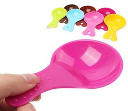 Colour Cute Spoon Dog Food Teddy Cat Candy Pet Shovel Bowl Water Bottle Drinking Bowls yq011237508581