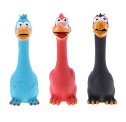 Pet Dog Puppy Screaming Rubber Chicken Toy For Dogs Latex Squeak Squeaker Chew Training Pet Products2528539