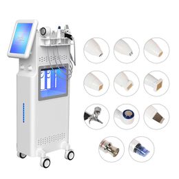 11 in 1 RF Microneedle Fractional Beauty Machine Oxygen Jet Device Hydra Diamond Microdermabrasion Facial Anti Ageing Skin Tighten Deep Cleaning Beauty Instrument