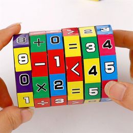 New Magic Cube Math Toy Slide Puzzles Learning and Educational Toys Children Kids Mathematics Numbers Puzzle Game Gifts204W