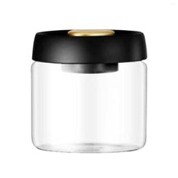 Storage Bottles 500ml/900ml Clear Sugar Tea Vacuum Seal Container Food Jar Coffee Bean Wide Mouth Heat Resistant With Lid Glass Canister