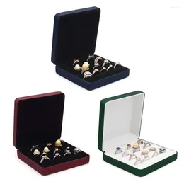 Jewellery Pouches Ring Organiser Small Box Portable Storage Display Multiple Holder Gift Travel For Wedding Birthday