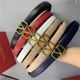 20% OFF Designer New Women's women's simple and versatile Jeans Belt smooth letter V button Korean casual pants belt