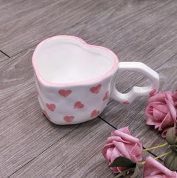 Mugs Middle East Style Coffee Tea Cup Creative Heart Cup Ceramics Milk Cups Porcelain Coffee Cups Wholesale Tableware Cups Gift 231122