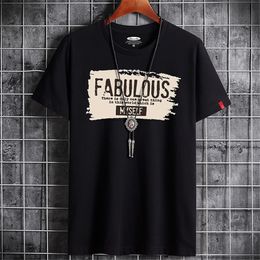 Men's TShirts Fashion Letter Comfortable Daily Graffiti Clothes Male shirt Summer Couples Men Slim Fit Short Sleeve 230422